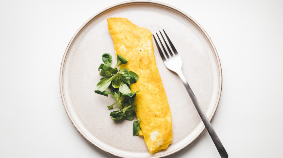 L'omelette pour un petit déjeuner salé