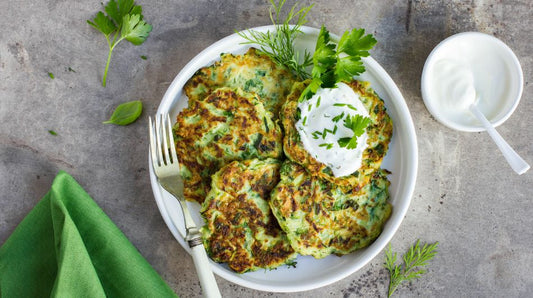 Pancakes salés à la courgette