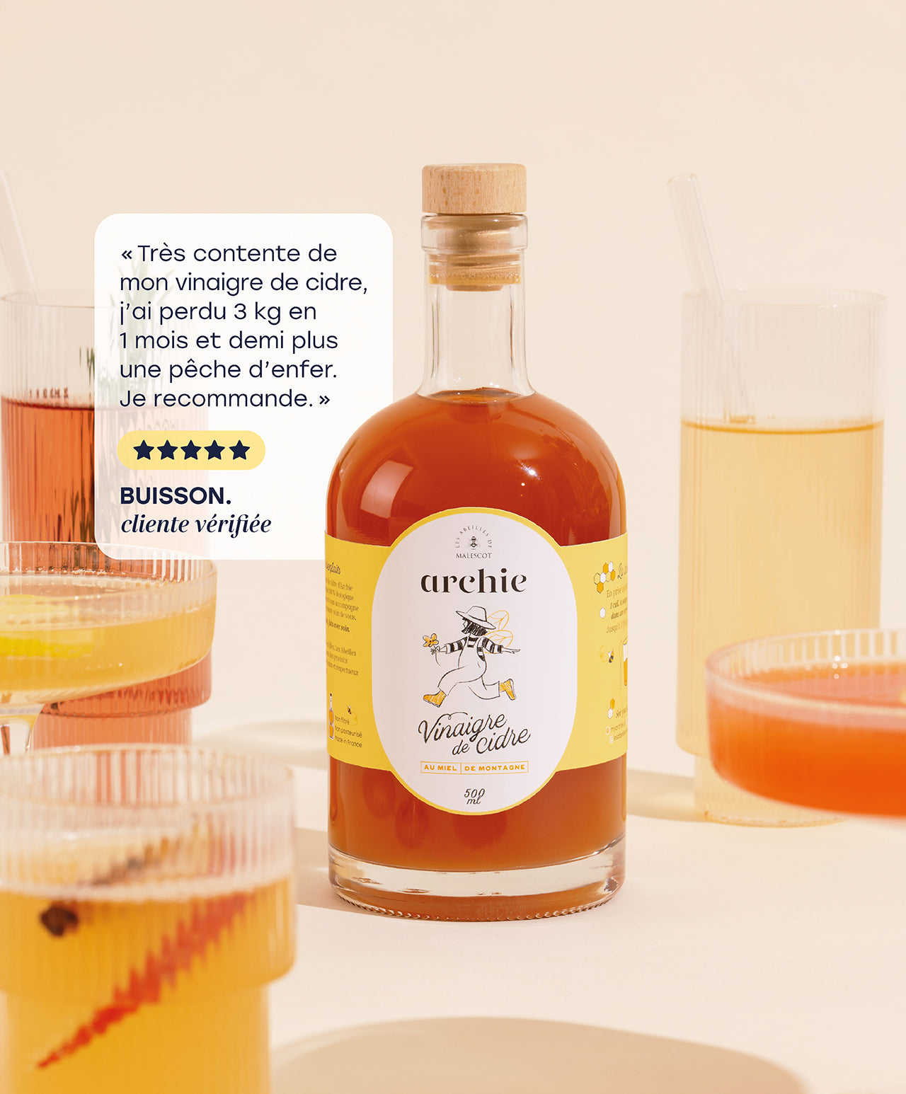 Pack vinaigre brut & miel